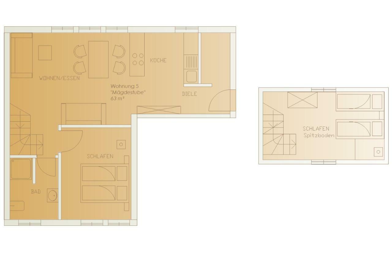Apartment “maegdestube” - Hammergut Neidberg Rosenthal-Bielatal